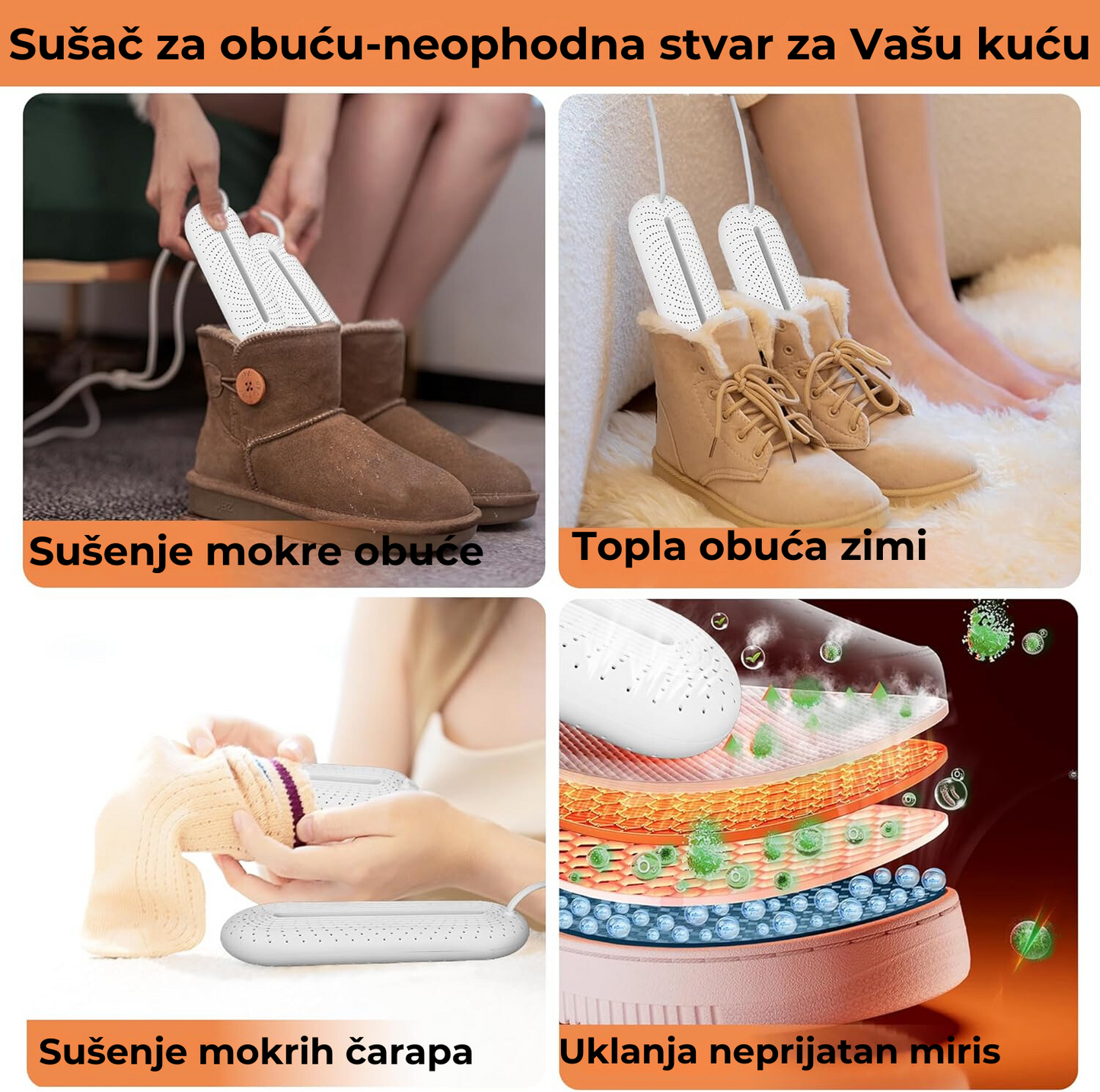 3 u 1 Grejač za obuću